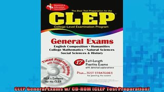READ book  CLEP General Exams w CDROM CLEP Test Preparation Full Free