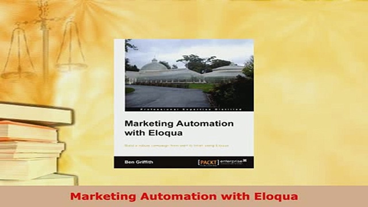 Download  Marketing Automation with Eloqua  EBook