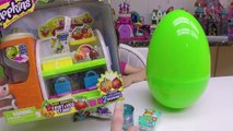 CUTE SHOPKINS TOYS FRUIT & VEG STAND + Big Egg Surprise Opening Toy Surprises My Little Pony