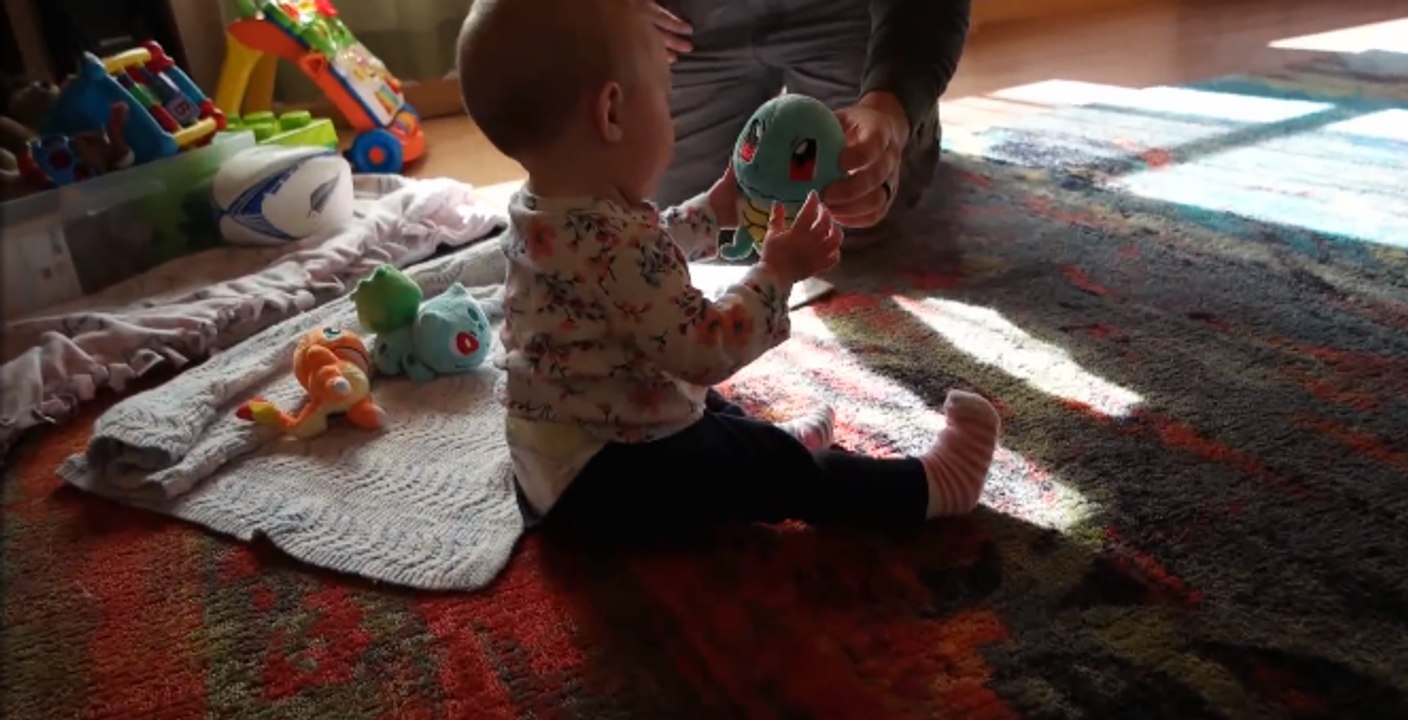 Un bébé choisit son premier Pokémon et devient dresseur (vidéo)