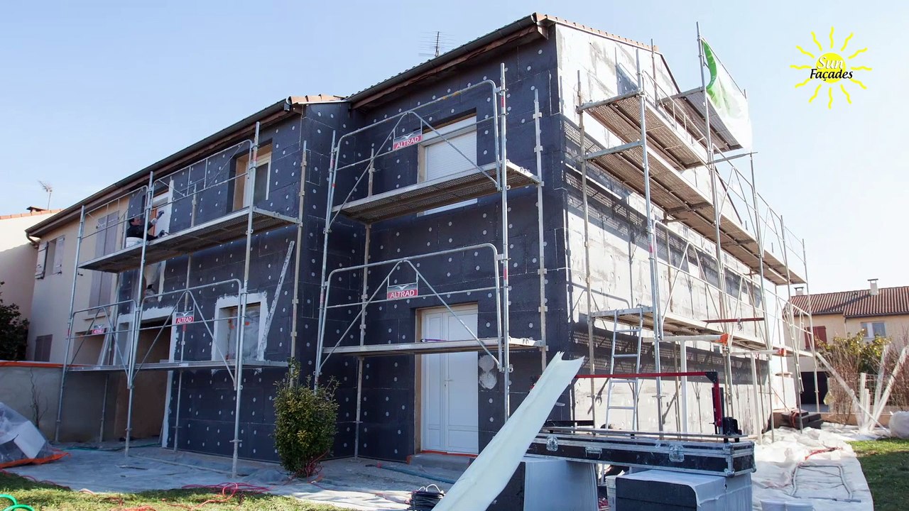 Isolation par l'extérieur en timelapse