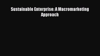 Read Sustainable Enterprise: A Macromarketing Approach Ebook Free