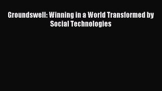 Download Groundswell: Winning in a World Transformed by Social Technologies PDF Free