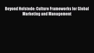 Download Beyond Hofstede: Culture Frameworks for Global Marketing and Management Ebook Online