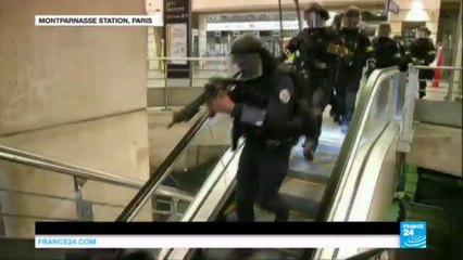 France terror threat: Special forces carry out drill in Paris train station