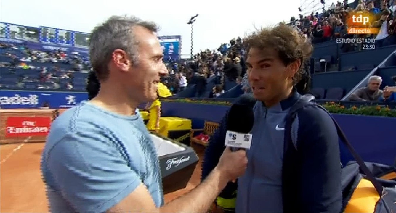 Rafael Nadal's On-court interview / R2 Barcelona Open 2016
