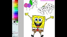 Spongebob Birthday Coloring Pages For Kids - Spongebob Birthday Coloring Pages Games