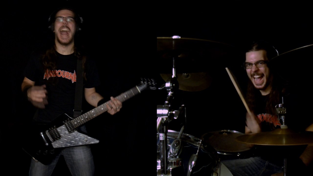 Airbourne - Back in the Game (Drums & Guitar cover) [HD]