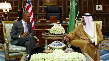 Obama lands in Saudi Arabia for potentially tense visit