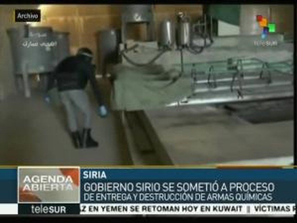 Siria destruyó su arsenal químico; la OPAQ lo confirmó