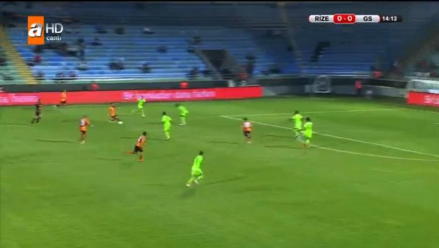 Emre Colak Goal - Rizespor 0-1 Galatasaray - 20.04.2016