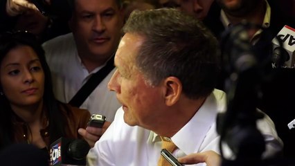 John Kasich gets testy with reporter in New York deli