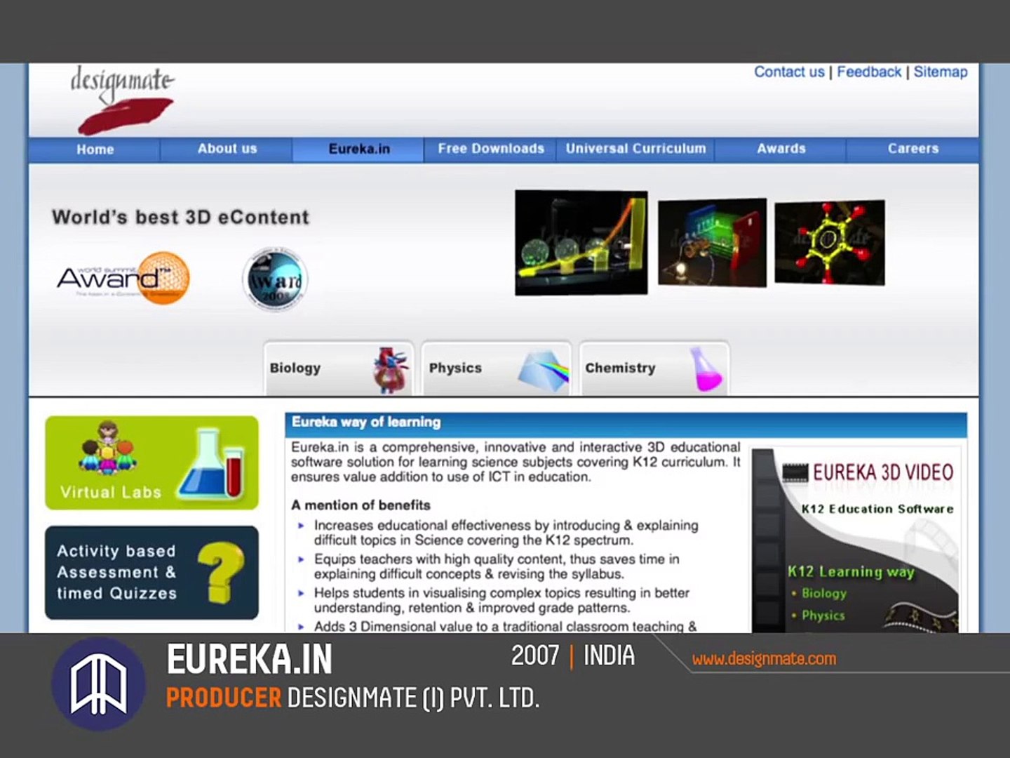 ⁣Eureka.In | WSA Global Champion, Category e-Learning & Education