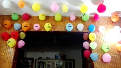 Room Decorated for Birthday