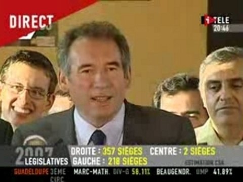 François Bayrou - 2ème tour législatives 2007