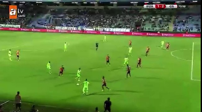 Ahmet Ilhan Ozek Goal Rizespor 1-2 Galatasaray 20.04.2016