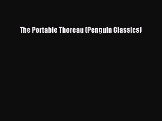 PDF The Portable Thoreau (Penguin Classics) Free Books
