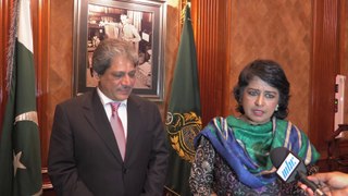 Joint Statement by Dr. Bibi Ameenah Firdaus The President of Mauritius and Governor Sindh Dr Ishrat Ul Ebad Khan