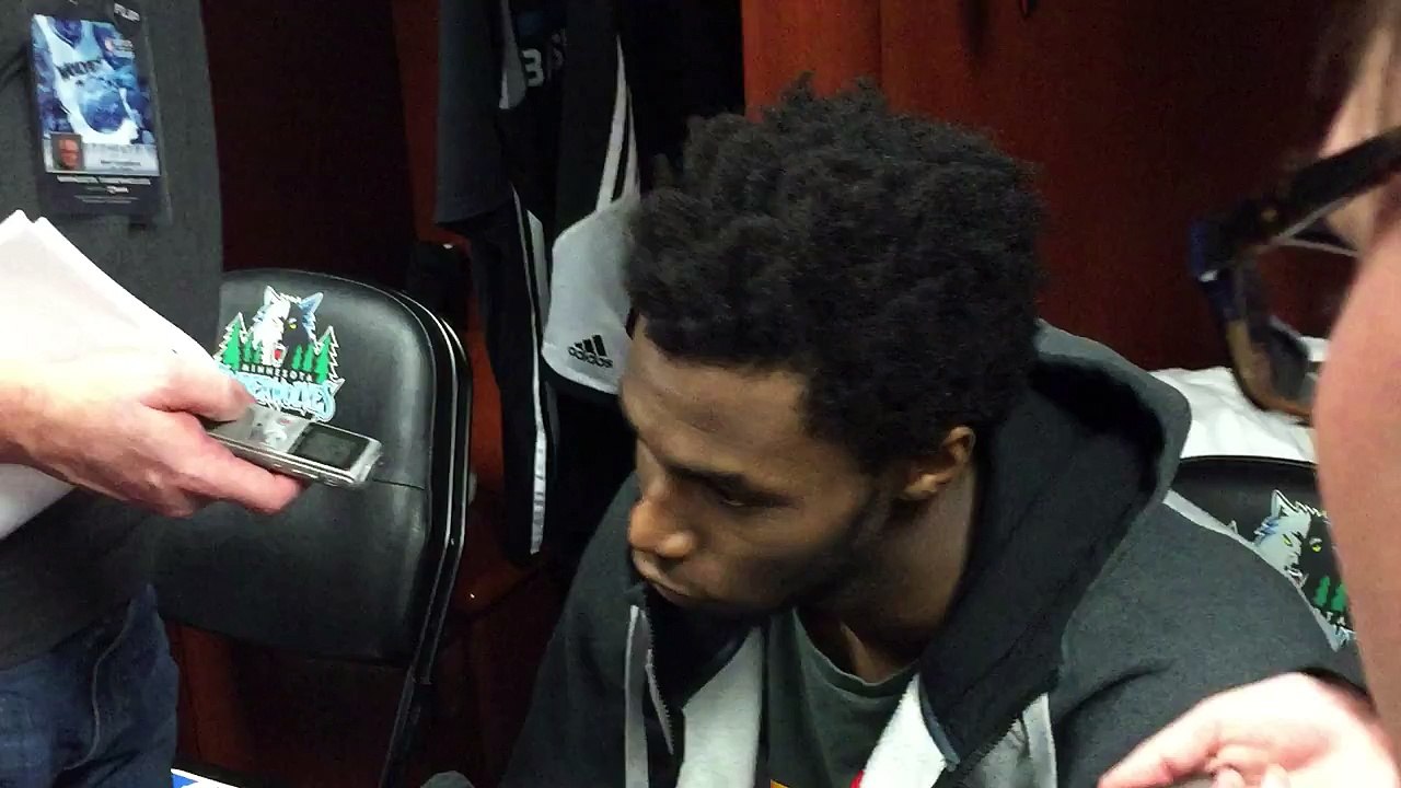 3/23/16 Andrew Wiggins postgame
