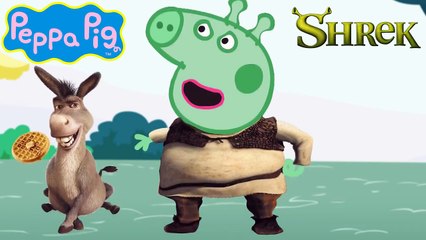 PEPPA PIG Português Brasil ! SHREK e RAPUNZEL !!! Disney filmes !