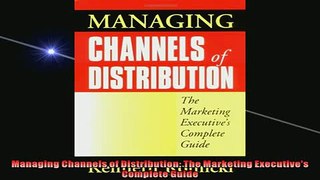 READ book  Managing Channels of Distribution The Marketing Executives Complete Guide  FREE BOOOK ONLINE