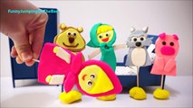 Funny Masha and Bear Play-Doh Jumping on the Bed Little Masha i medved Family Nursery Rhyme