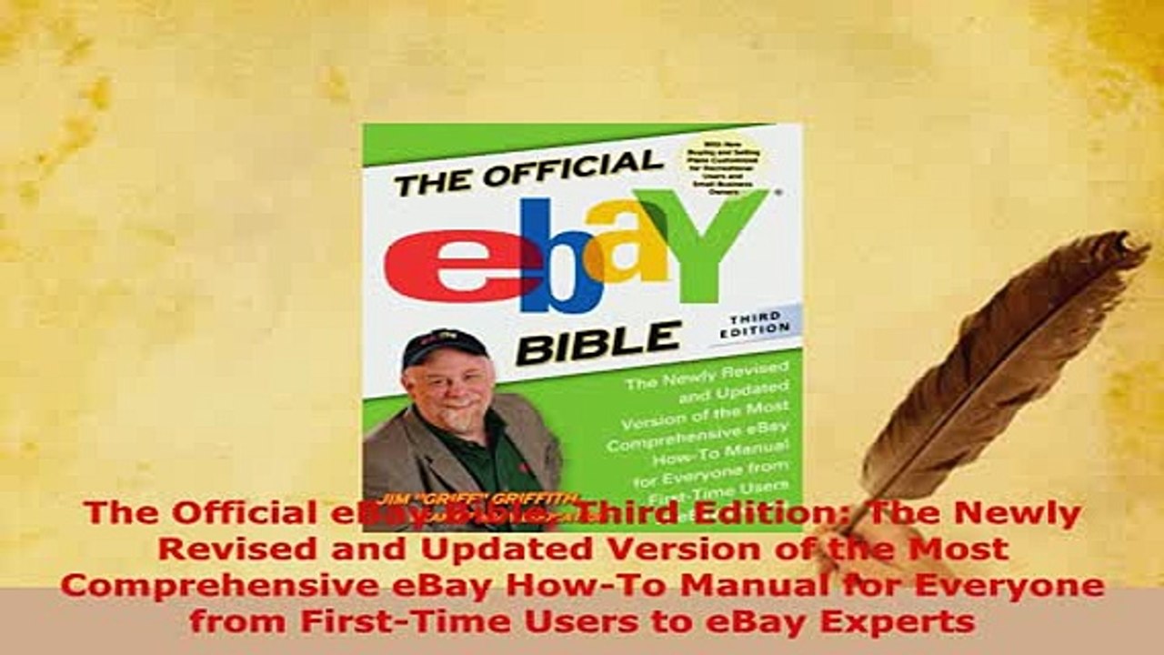 Download  The Official eBay Bible Third Edition The Newly Revised and Updated Version of the Most Free Books
