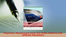 PDF  Payoneer MasterCard Card For Indie Authors and Affiliate Marketers  EBook