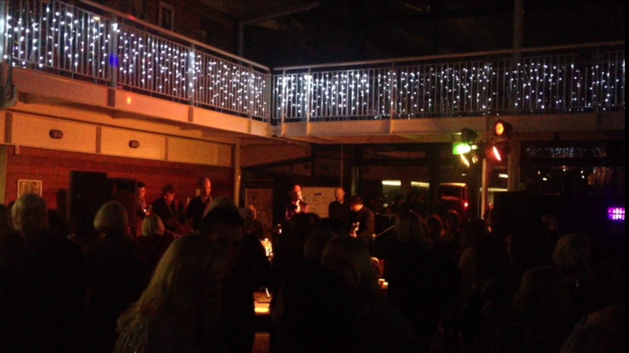 Adrian and the band, live promo London