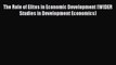 [Read book] The Role of Elites in Economic Development (WIDER Studies in Development Economics)