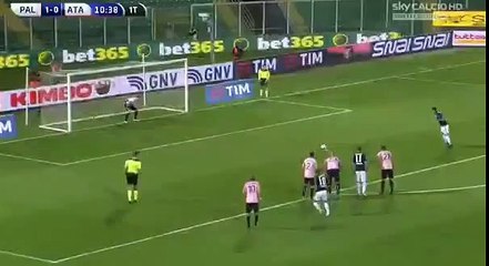Marco Borriello Goal - Palermo vs Atalanta 1-1 (2016)