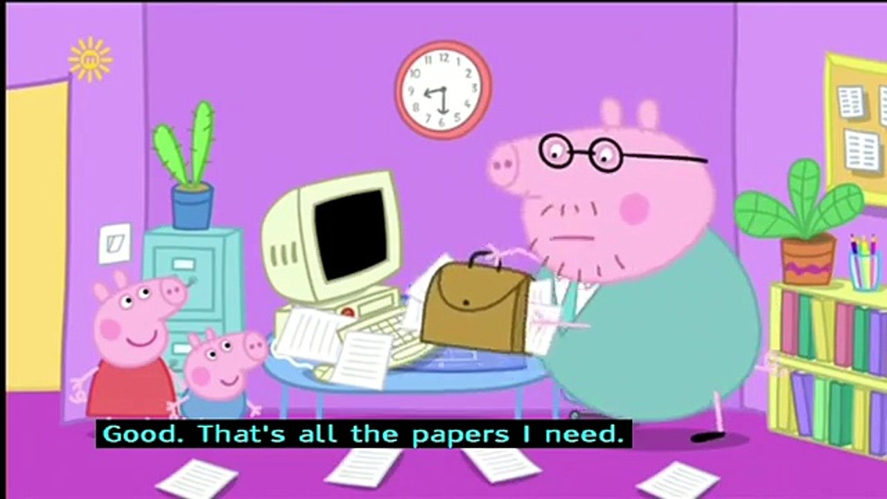 Peppa Pig (Series 3) - Paper Aeroplanes (with subtitles)
