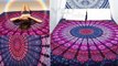 Indian Round Tapestry Tablecloth, Cheap Mandala Tapestry for Sale, Bohemian Hippie Tapestries
