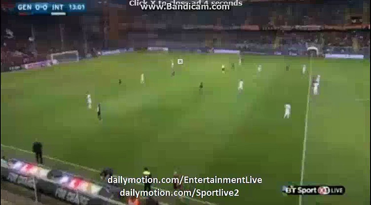 1st Half Goals - Genoa 0-0 Inter Serie A
