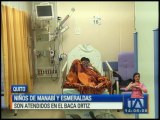 Niños damnificados de Manabí y Esmeraldas son atendidos en el hospital Baca Ortiz