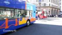 Buses outside Bank Station, City of London April 2016