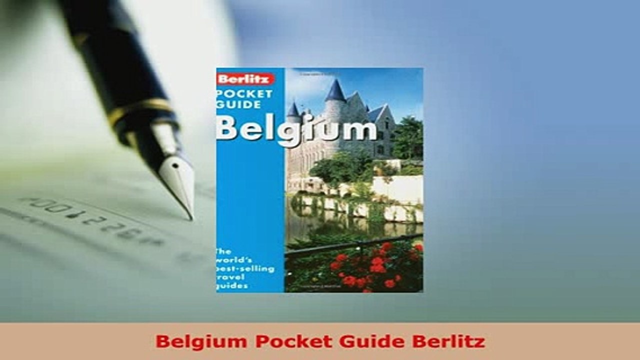 PDF  Belgium Pocket Guide Berlitz Download Online