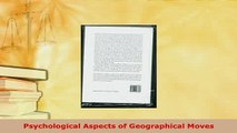 PDF  Psychological Aspects of Geographical Moves Download Full Ebook