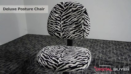 Boss B325: Colorful Microfiber Deluxe Posture Task Computer Chair Zebra Pink Red Blue