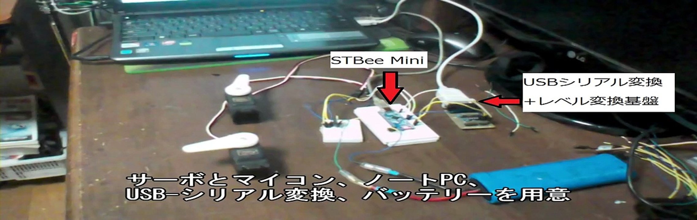 STBee Mini サーボテスト