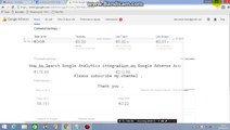 How to Search Google Analytics integration on Google Adsense Account
