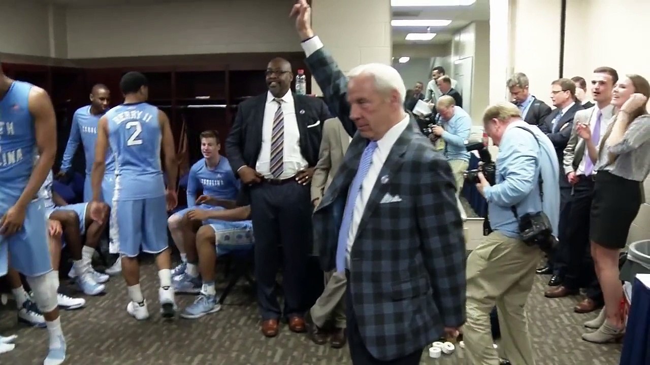 UNC Mens Basketball: Locker Room Celebration Post Virginia ACC Tournament