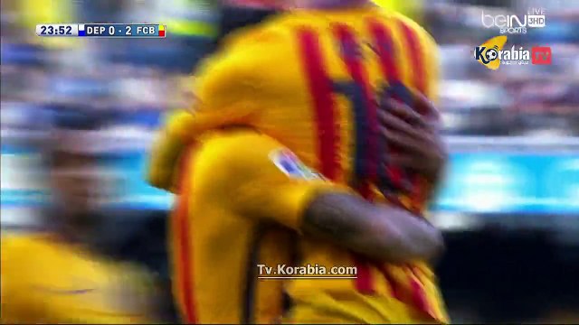 مشاهده اهداف برشلونه 8-0 ديبورتيفو لاكورونا اليوم 20/4/2016 دوري اسباني