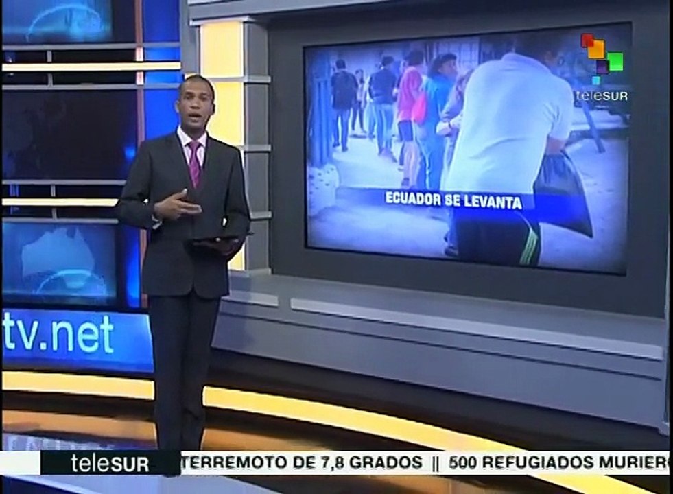 teleSUR informa sobre la emergencia humanitaria en Ecuador