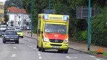 German ambulances and other EMS vehicles responding