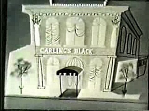 Vintage Animated Carling Black Label Beer Commercial
