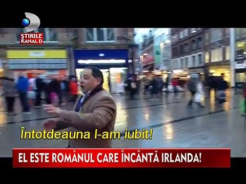 El este romanul care uimeste Irlanda! Nu o sa crezi ce face pe strazile din Belfast Kanal