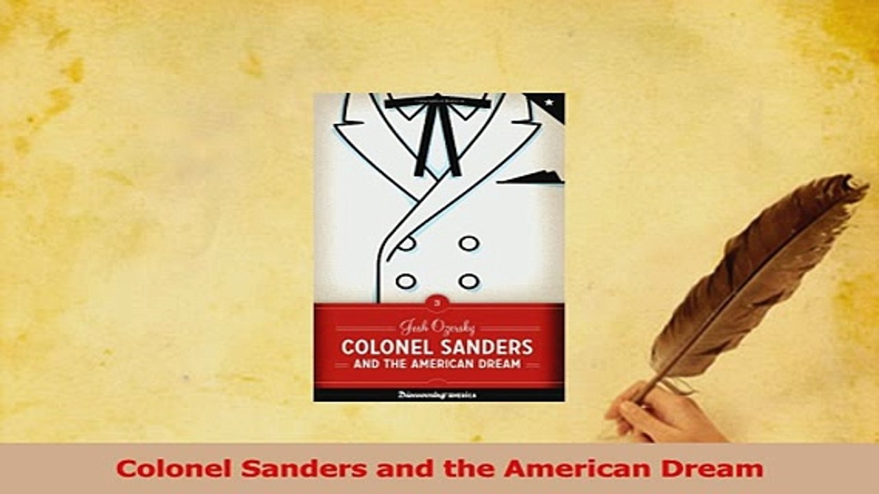 Download  Colonel Sanders and the American Dream PDF Online