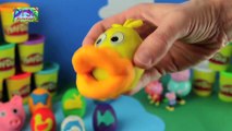 PEPPA PIG ANIMAL SURPRISE EGG FUN with 8 Play Doh Toy Surprise Eggs play dough DTSE