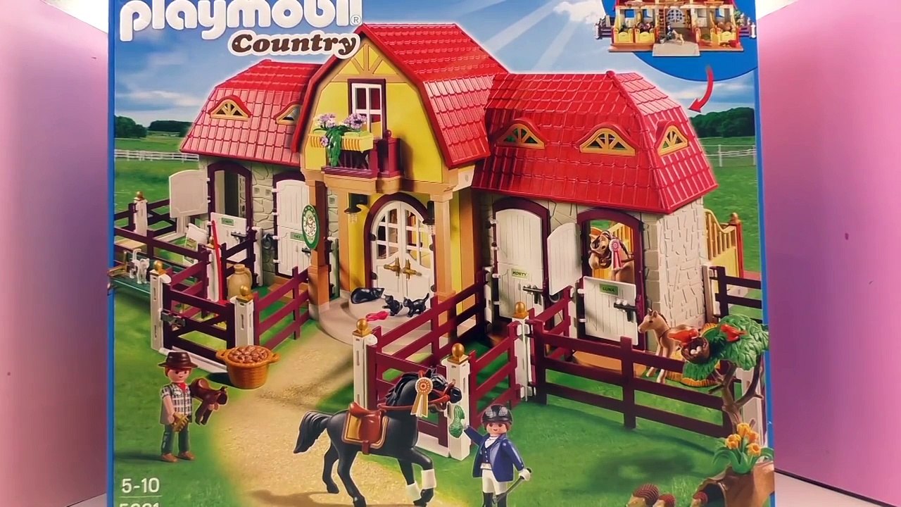 Ecurie Playmobil Country français – Unboxing et commentaires – Présentation de la gigantes